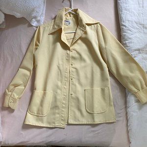yellow button down